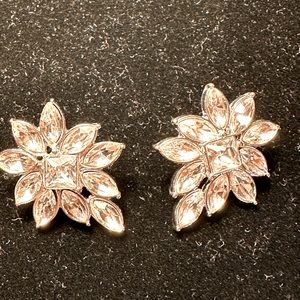 🌟🤩Gorgeous diamond and silver earrings